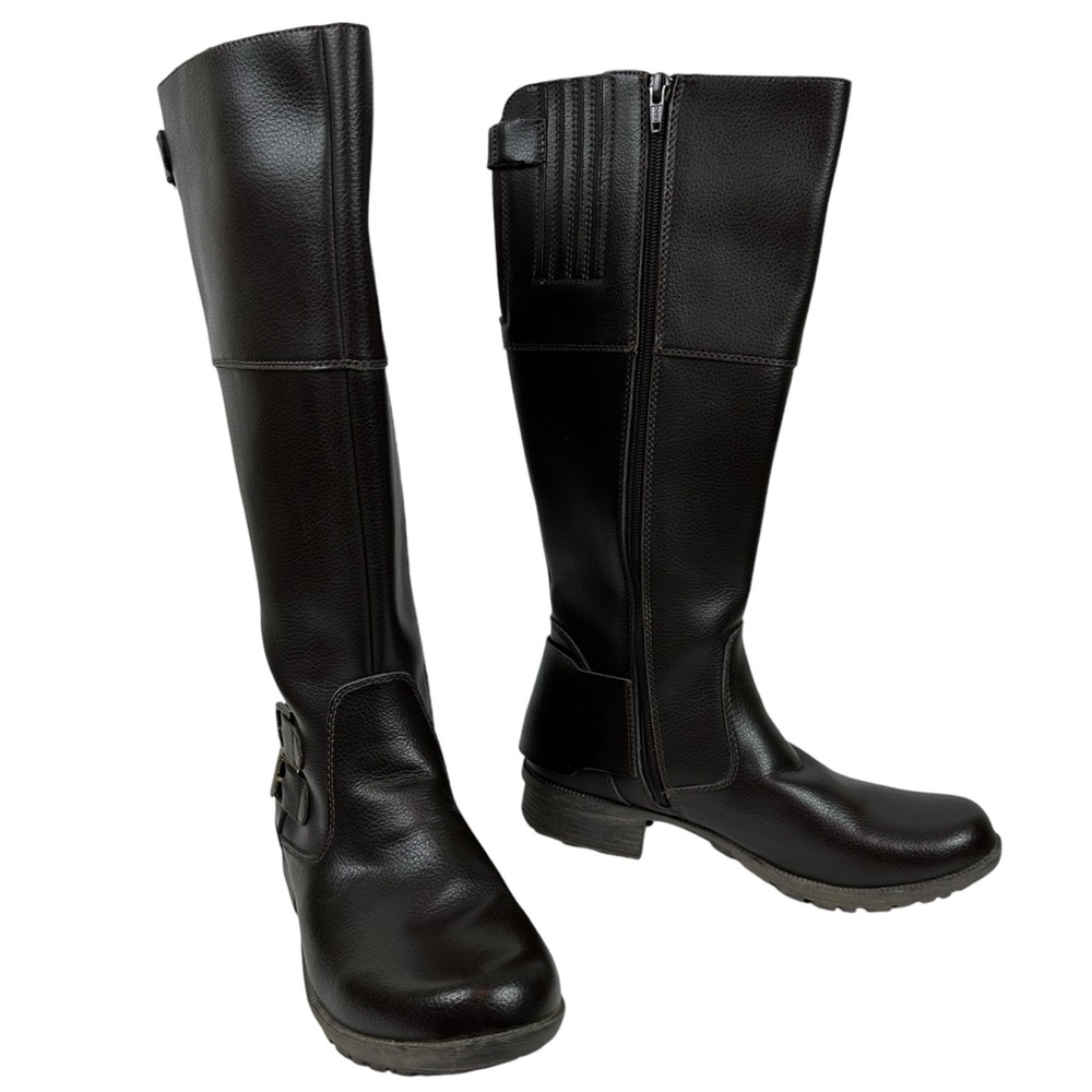Clarks Riddle Phrase Vegan Tall Riding Boots